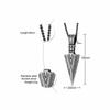 Man Necklace, Arrowhead Kunai Pendant,Stainless Steel Primal Tribal Spear Necklaces,Men Kunai Ethnic Viking Necklace