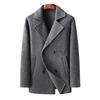 Long Dropped Shoulder Sleeves Wide Wool Coat Men's Autumn and Winter Double-breasted Double-sided Woolen Coat