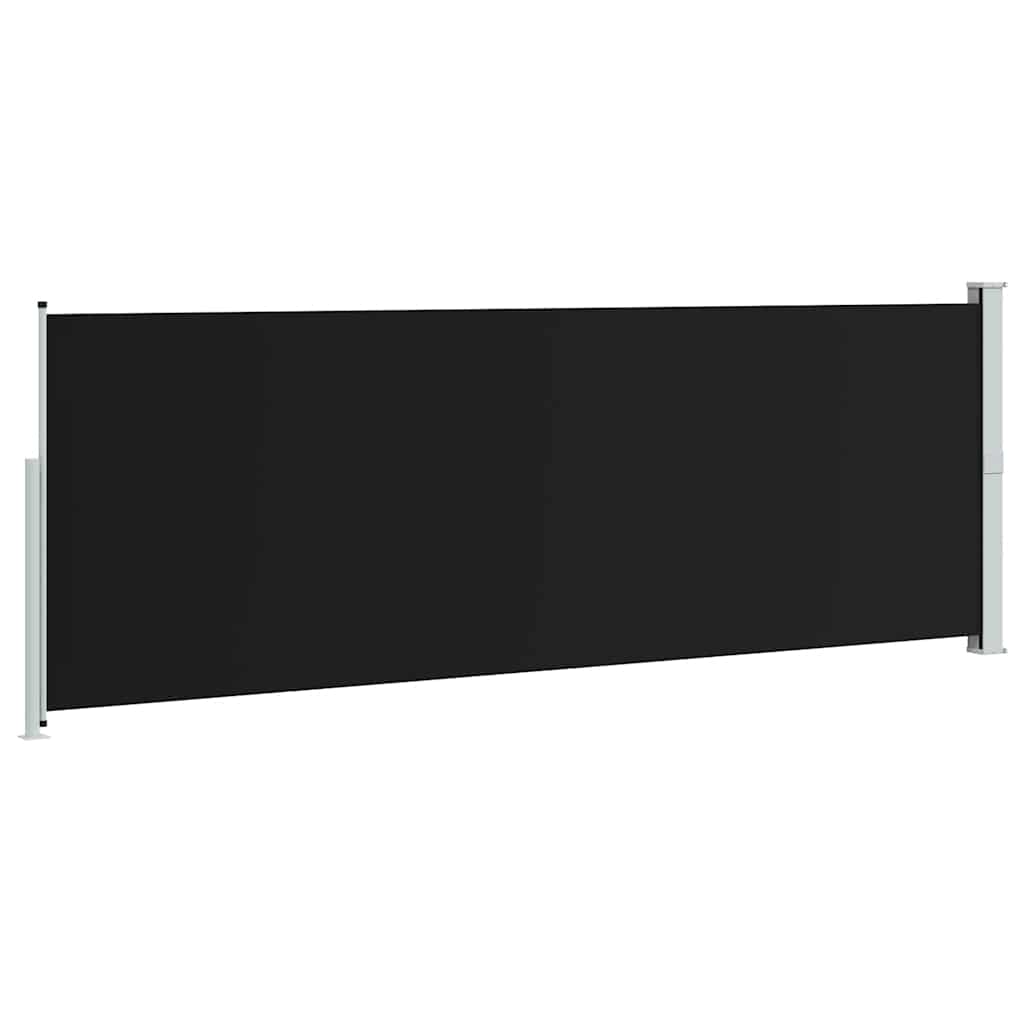 Retractable Side Awning 160 x 500 cm Black