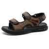 Классические мужские сандалии 2024 года, летние мягкие сандалии, удобная мужская обувь, сандалии из натуральной кожи, мягкая повседневная обувь для отдыха на открытом воздухе для мужчин