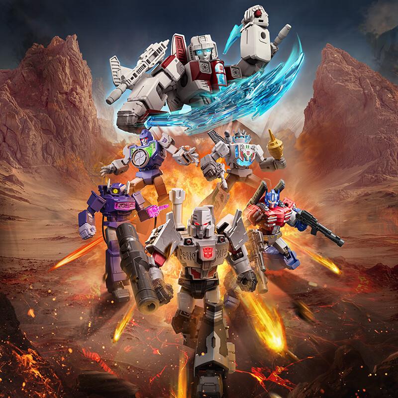 BLOKEES Трансформеры СВЕТЯЩАЯСЯ ВЕРСИЯ V04 Светодиодные Огни IDW МЕГАТРОН ОПТИМУС ПРАЙМ SG СТАРСКРИМ ШОКВЕЙВ Фигурка для Сборки