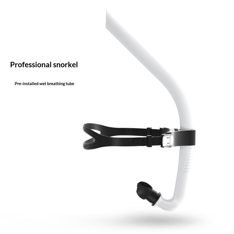 Front Head Swimming Training Snorkel Silicone Mouthpiece Junior Swimmers Full Dry Diving Equipment For Female Male Youth