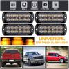 4Pcs LED Car Flash Light 18 Strobe Modes High Quality External Truck Side Lamp