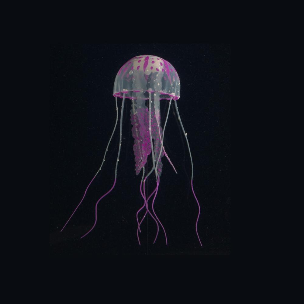 1 шт. Искусственная флуоресцентная медуза Декорация для аквариума Силиконовая имитация ландшафта для аквариума Ландшафтный дизайн для аквариума с золотыми рыбками
