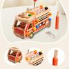 Wooden Fire Truck Toy Screwdriver Board DIY Assembly Sensory Learning Educational Gift for 3-5