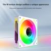 12Cm Argb Computer Case Mute Fans Pc Tower Silent Air Cooler Pwm 4Pin High Speed 1600 Pwm Dc12V Mirror Effect Cooling System