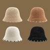 Hollow Women Visor Bucket Hat Breathable Fisherman Hat Korean Beach Straw Hat  Summer
