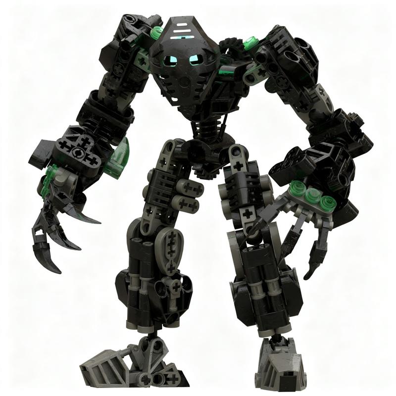 229 деталей MOC BIONICLE Онуа Обновленная модель Строительные блоки Рождественский подарок Конструктор Коллекция Идея для сборки 3D Сделай сам День рождения