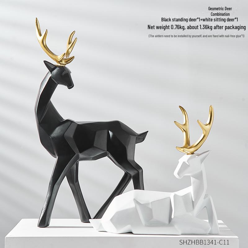 Украшения в виде оленей в скандинавском стиле для гостиной, телевизора, винного шкафа, офиса и домашнего декора