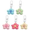 Mini Flower Keychain Cute Bloom Pendant Fashion Resin Floral Keyring  Car