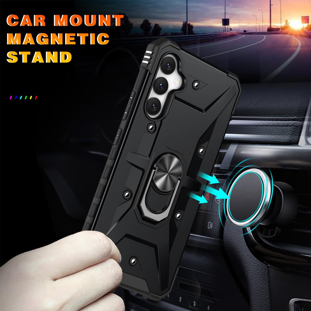 For Samsung Galaxy A15 4G/5G Case Rotation Ring Kickstand PC+ TPU Phone Cover
