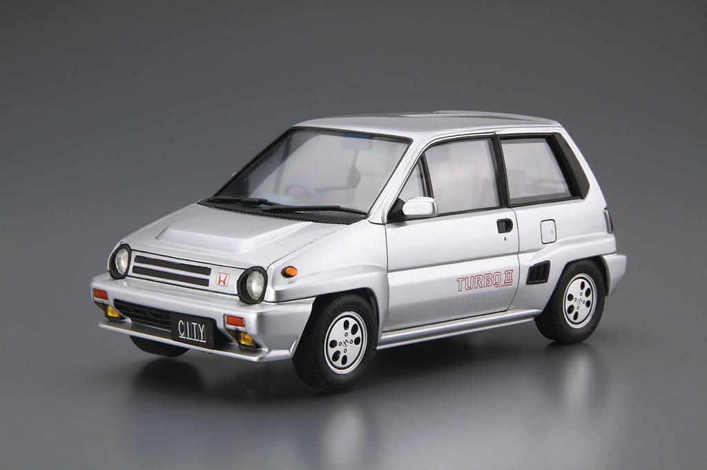 Aoshima Bunka Kyozai The Model Car 60 Honda AA City Turbo II Пластиковый Модельный Набор ООО. (АОСИМА) нет. 1/24 '85