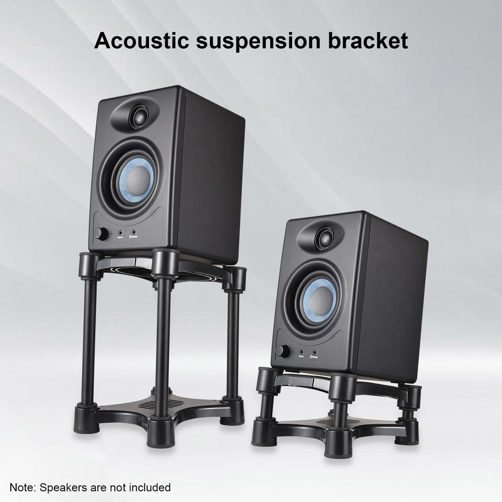Desktop Speaker Stands Monitor Audio Bracket Shock Absorber Bracket with Adjustable Tilt Angle