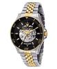 Sfida Two Tone Stainless Steel Skeleton Black Sunray Dial Automatic R8823140010 100M Men's Watch