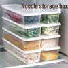 Rectangular Plastic Noodle Storage Box with Lid - Food Preservation Container for Kitchen