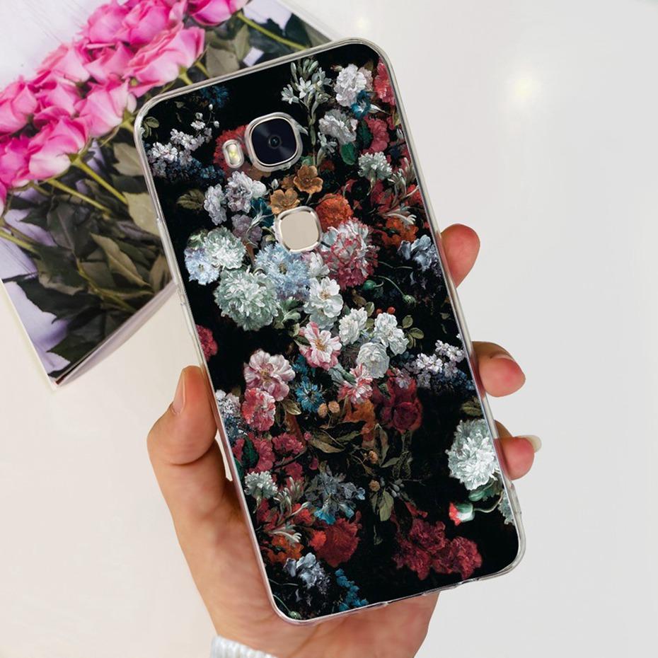 Красивый чехол с принтом для Huawei GR5 KII-L22 KII-L21 / GR5 2017 BLN-L21 BLN-L22 Мягкий силиконовый ТПУ задняя крышка Чехлы для телефона