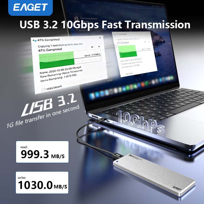EAGET Корпус 6 мм NVMe M.2 SSD Поддерживает только NVMe и Не Поддерживает SATA (NGFF) Протоколы. С SSD 2230/ 2242/ 2260/ 2280.