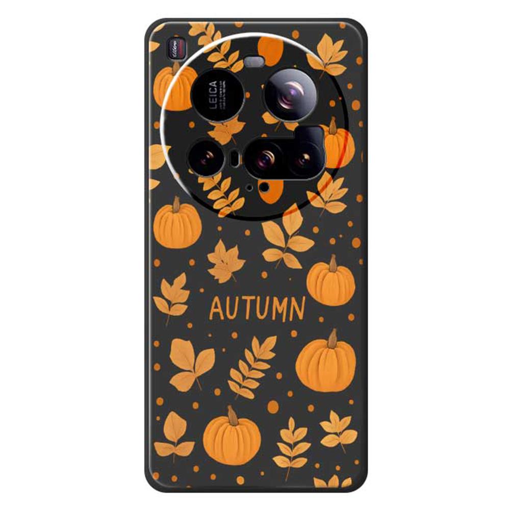 For Xiaomi 15 Ultra Case Autumn Theme Pattern Printing Straight Edge TPU Phone Back Cover