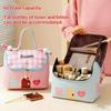 Waterproof Cosmetic Bag High Capacity House Shape for Travel Storage