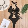 2020 Sexy Solid Color One-Piece Bikini Swimsuit for Women