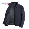 Cozy Up Men's Lightweight Jackets Full Zip Up Light Coat Laydown Collar Jacket Casual Windbreaker Jacket with Zip Pockets