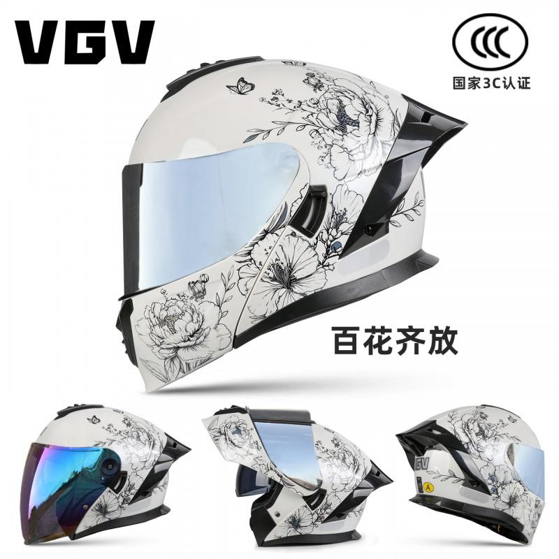 Full Face Motorcycle Helmet With 3C DOT Certification Adult Modular Flip-Up Street Touring Riding
