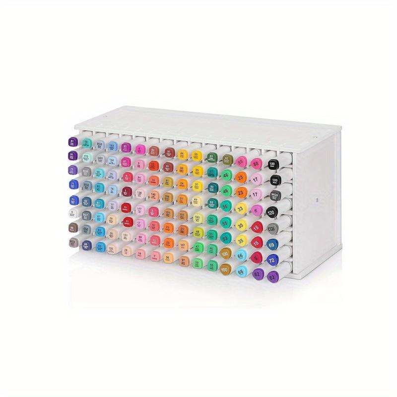 Держатель маркеров большой емкости на 72/120 ячеек со съемными разделителями, подходит для офиса, учебного кабинета и хранения маркеров для рисования.