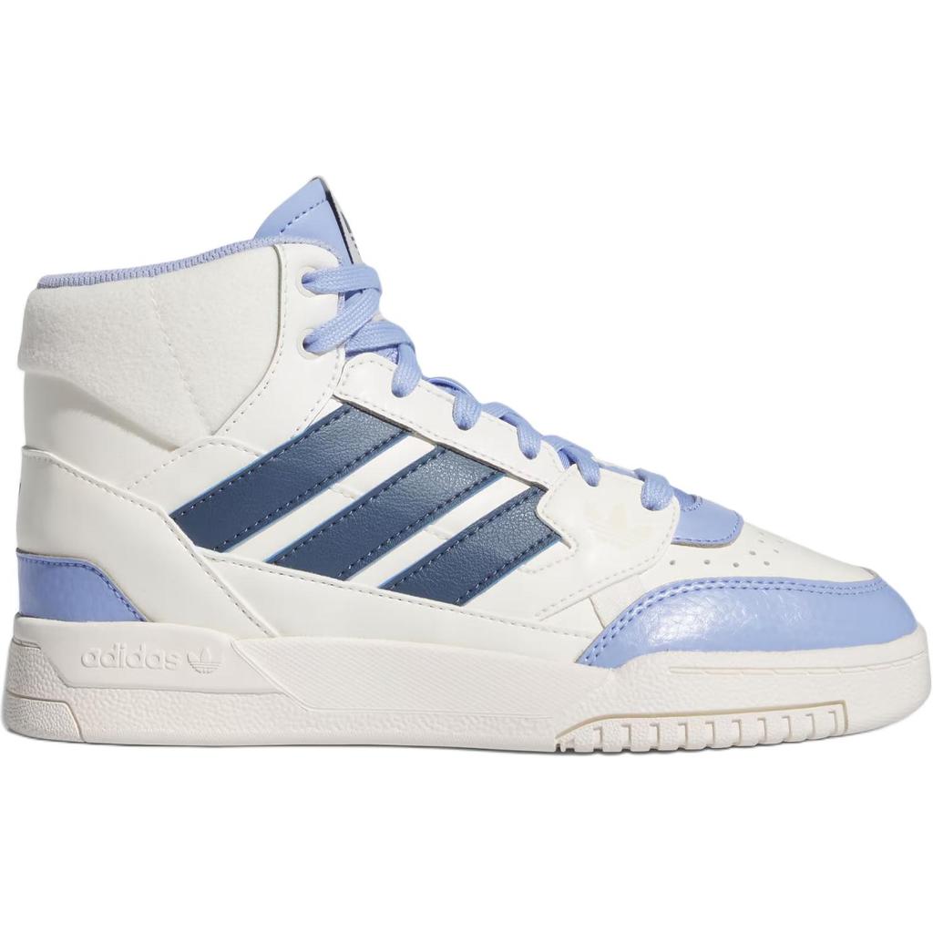 Adidas Оригинальные кроссовки Drop Step Se Удобные Универсальные Нескользящие Прочные Высокие Детские Кроссовки для Скейтбординга Детская Обувь Белые Светло-голубые IH2180