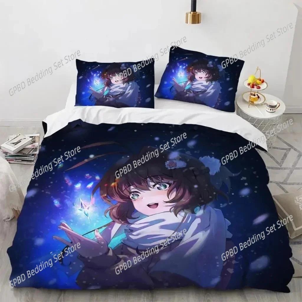 Одеяло Аниме Cardcaptor Sakura Комплект постельного белья 3D-печать Подходит для спальни Детская Домашний текстиль