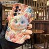 Phone Case: 2D flat design suitable for Samsung Galaxy A34 A35 M05 M06 S20 S22 S21 FE Plus 5G protective case, pink and white ragdoll kitten, perfect 