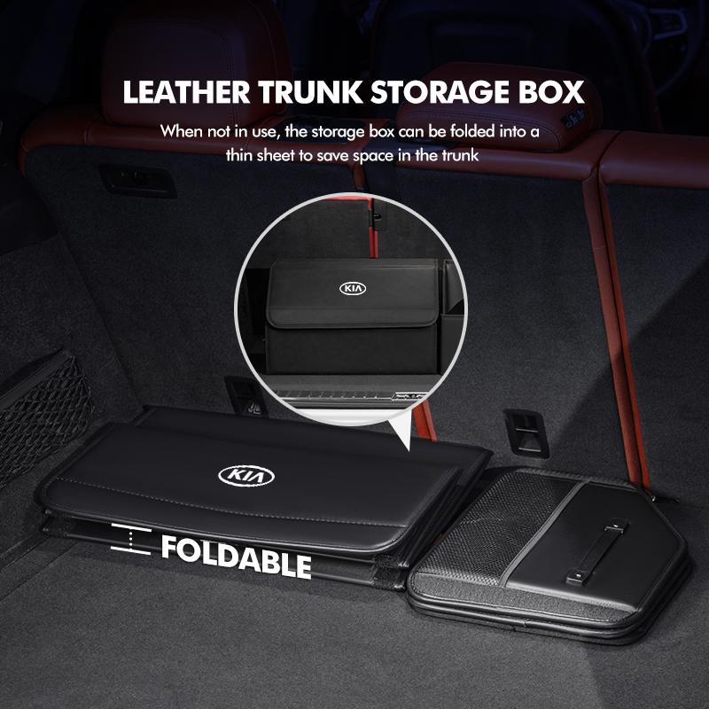 CAUWZ1 Car Trunk Storage Bag Folding Durable Portable Container For KIA Cerato Proceed Venga Stonic Picanto Sorento Stinger