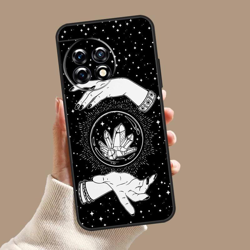 Чехол-кошелек с принтом Оккультная Ведьма Луна Готика для OnePlus Nord CE 3 Lite CE4 2 2T N10 N20 N30 OnePlus 12 11 9 10 Pro 8T 10T 12R