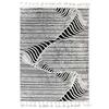 Living Room Rug Relief Effect Mountain Patterns Black White 120x170