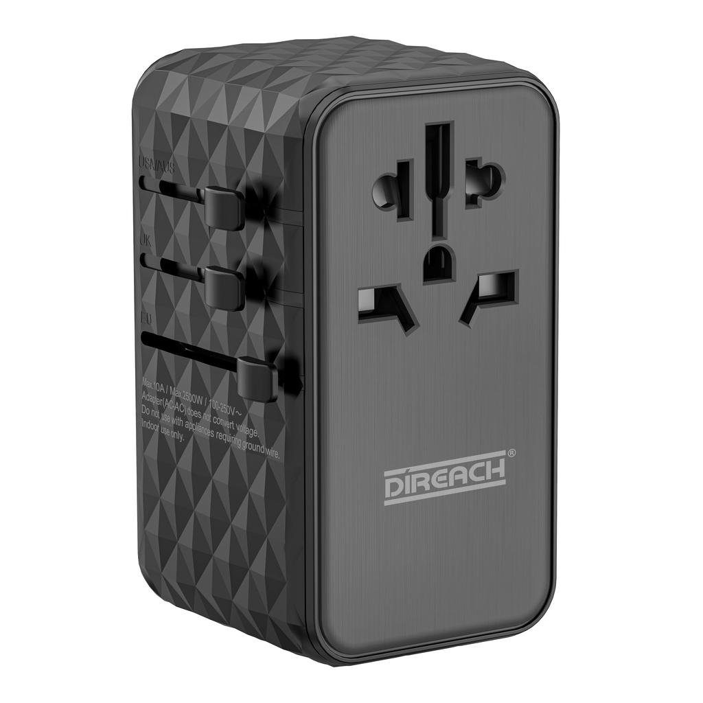 Адаптер DIREACH 4 порта 120 Вт GaN для путешествий по всему миру