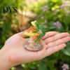 Waterproof Terrarium Decorations Resin Frog on Mushrooms Figurine, DIY Micro Landscape Bonsai Ornament, Cute Mushroom Figures for Outdoor Scaping