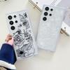 Прозрачный чехол для телефона с цветочным рисунком для Samsung Galaxy S24 S23 S22 Plus Note 20 Ultra S21 S20 FE, силиконовая мягкая задняя крышка из ТПУ