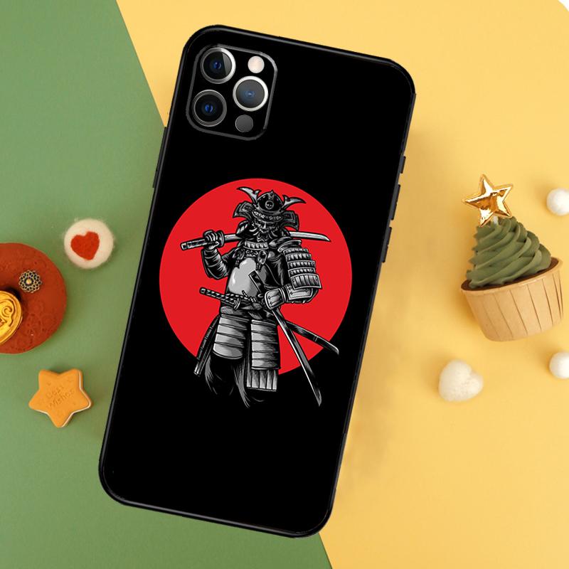 Аниме Японский Самурай Чехол для Телефона Для iPhone 17 17Air 16 15 14 13 11 12 Pro Max 12 13 Mini 16E Ударопрочный Чехол