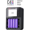 ISDT C4 EVO Battery Charger, Smart Battery Fast Charger for Mini 4WD, 1-6S Lipo, AA/AAA, AA/AAA NiMH Batteries, 18650 Batteries, RC Drones, and Quadco