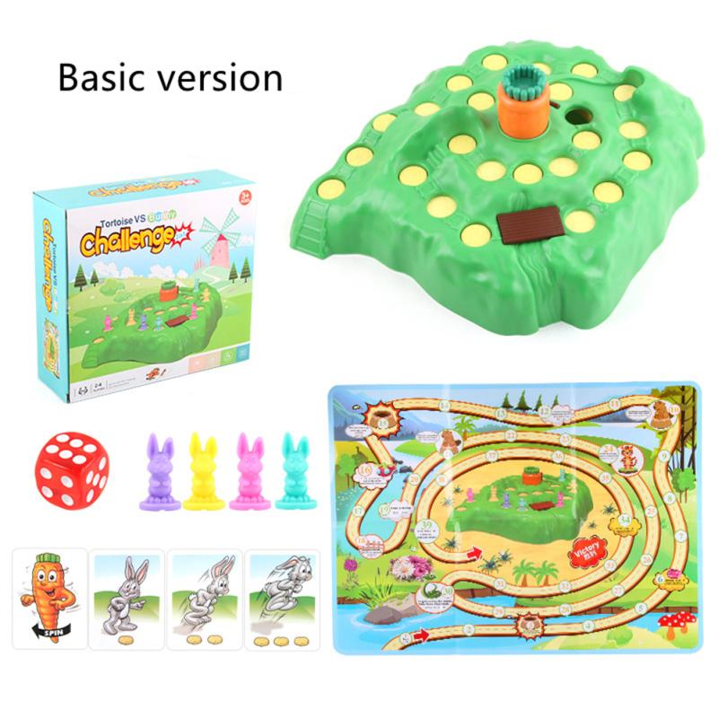 Tortoise Hare Off-road Race Toys Tabletop Parent-child Interactive Game Guard Carrot Competition