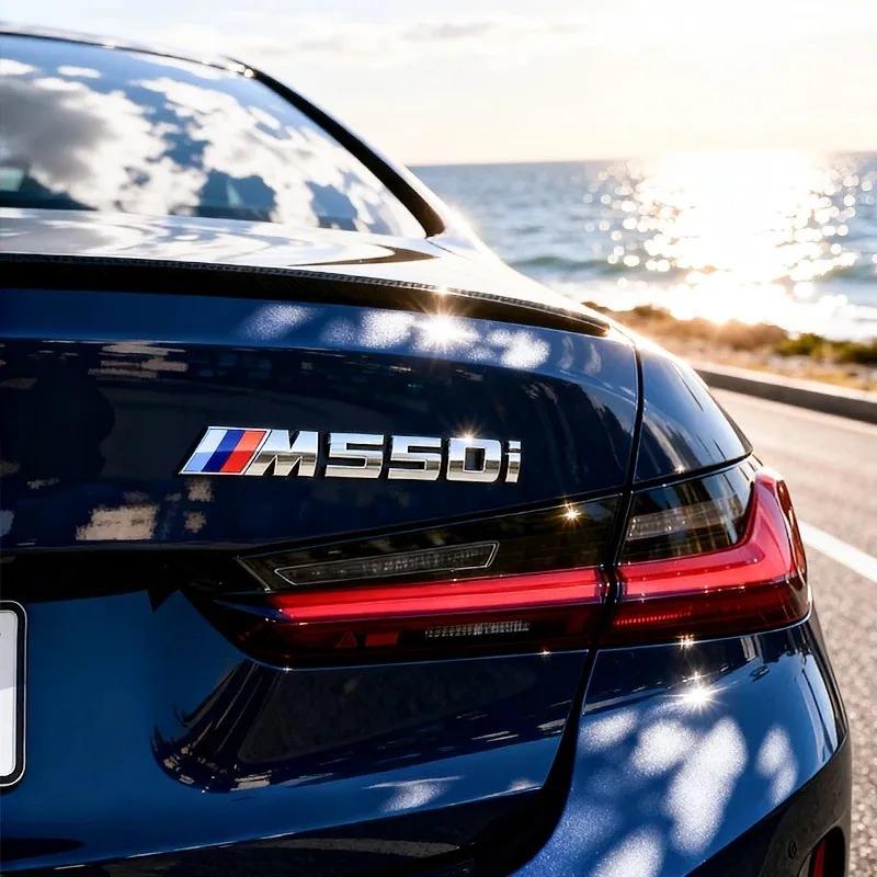 VYOJ1 Car 3D ABS Trunk Letters Logo Badge Emblem Decal Sticker For BMW M140 M145 M235 M240 M340 M530 M550 M760LI M135 E39 E60 E61 F48