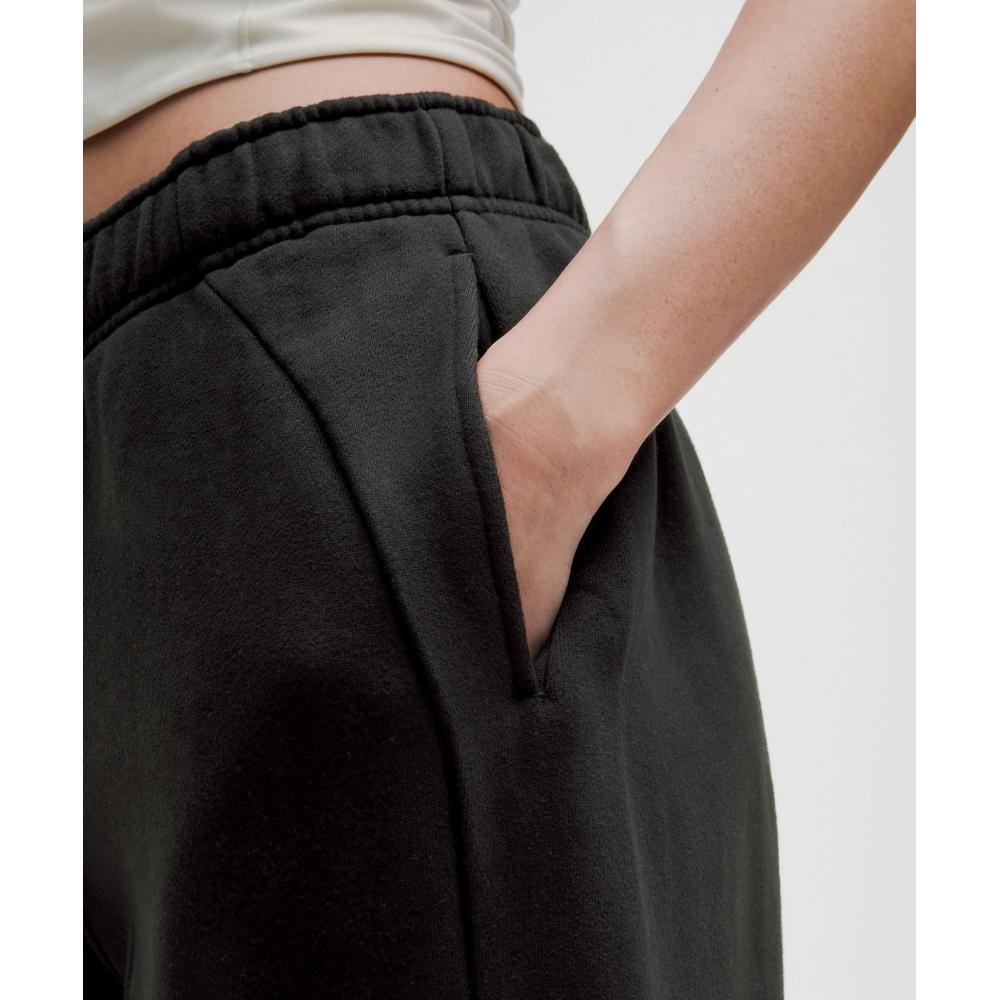 Lululemon Спортивные брюки-джоггеры оверсайз с завышенной талией, короткие, черные