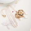 Flower Longevity Lock Pendant Chain Choker Ruyi Pearl Choker Luxury Vintage Hanfu Necklace  Party