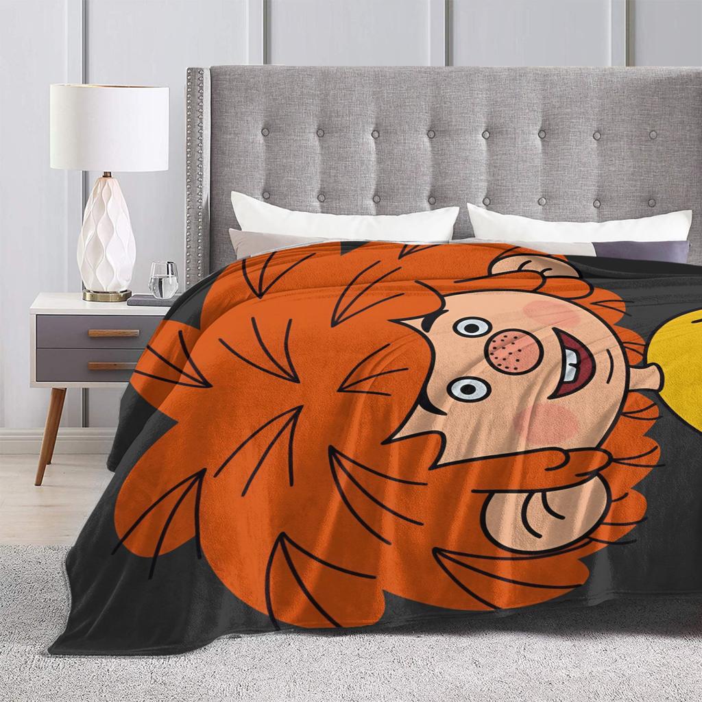 Warm Soft BlanketsGirls Boys Decorative P-Pumuckl Bedding Throws Flannel Bedspread For Couch Chair Fluffy Sofa Bed Cover