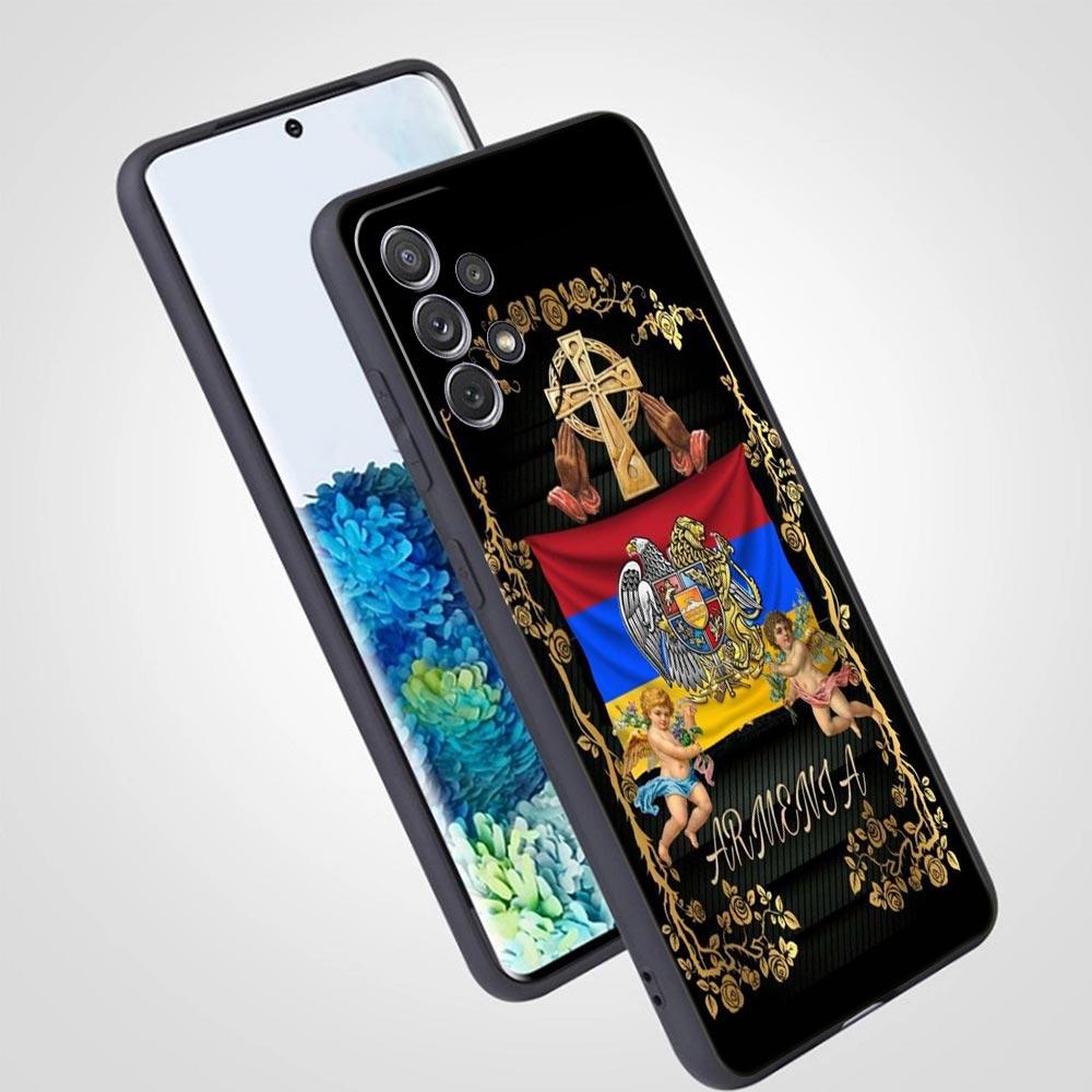 Чехол для телефона с армянским флагом Армении для Samsung Galaxy A13 A51 A71 A41 A31 A21S A11 A03S A12 A32 A52 A22 A23 A33 A53 A73 5G
