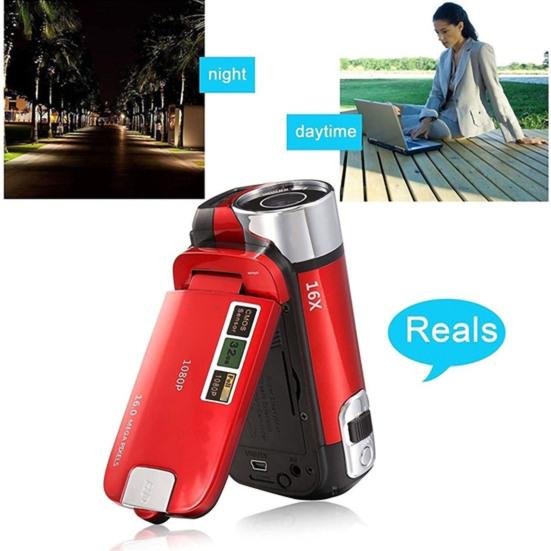 2,7-дюймовая портативная цифровая видеокамера высокой четкости 1080P 1600 Вт DV с зумом