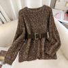 Women's Wool Blend Loose Fit Round Neck Sweater
