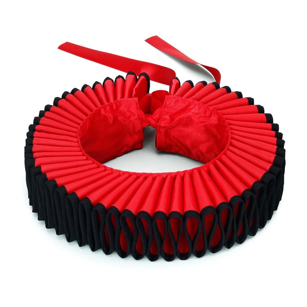 Victorian Costume Neck Ruffled Collar Detachable Circus Clowns Ruff Collar  Cosplay