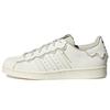 Оригинальные кроссовки Superstar из синтетической кожи с мыском-ракушкой, низкие, женские, белые, кремовые, GW4441