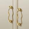 Light Luxury Solid Drawer Door Knobs Zinc Zinc Zinc Alloy Wardrobe Dresser Handles  Wardrobes