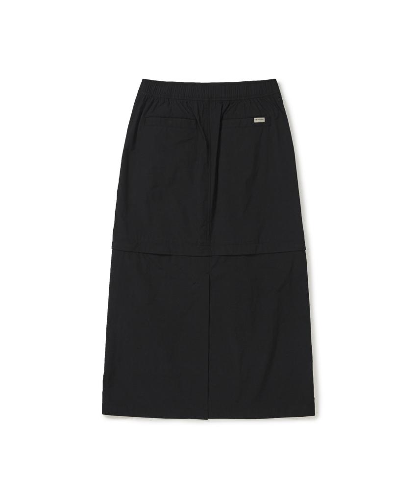 SNOWPEAK APPAREL Легкая отстегивающаяся юбка из таслана (S26Mwlsk55) черный